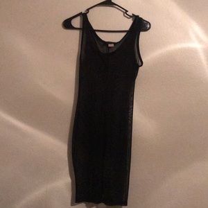 Black sheer body suit